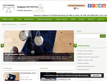 Tablet Screenshot of fundacja.lexnostra.pl